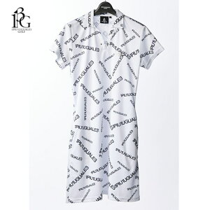 y1PIU1UGUALE3 GOLF/Em sD Em EO@[ g StzGST084-POE349 113 GOLF S/S ONE-PIECE RANDOM LOGOfB[Xs[X