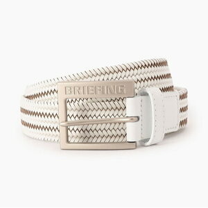 �yBRIEFING/�u���[�t�B���O�zBRG261ME0MEN�fS SQUARE BUCKLE LEATHER MESH BELT���b�V���@�x���g