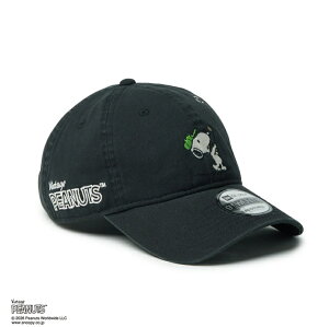 �yNEW ERA�^�j���[�G���z 9TWENTY Vintage PEANUTS �s�[�i�b�c GOLF �X�C���O �u���b�N | �S���t14865327�@�X�k�[�s�[�@�L���b�v