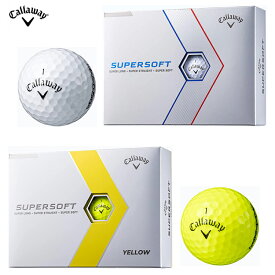 【callaway/キャロウェイ】2023モデル SUPER SOFT ホワイト、イエロー1ダース(12個入り）