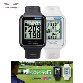 【ASAHIGOLF/朝日ゴルフ】EAGLEVISION Watch6/ イーグルビジョン　ウォッチ6モノクロ腕時計タイプゴルフ　GPS機能付距離計測器ゴルフナビEV-236