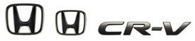 『CR-V』 純正 RT5 RT6 RW1 RW2 ブラックエンブレム Hマーク2個+車名エンブレム／ブラッククローム調 パーツ ホンダ純正部品 ドレスアップ ワンポイント オプション アクセサリー 用品