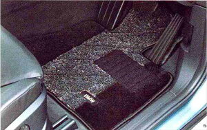 X5 パーツ フロア・マット・セット“サキソニー・ロイヤル” グレー・アンド・ブラックのフロント、リヤ・シート用 BMW純正部品 KS30S KS30 KR44S KR44 オプション アクセサリー 用品 純正 マット