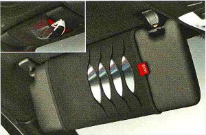 3 SEDAN・TOURING パーツ CD/DVDケースのブラック/レッド(Sport) BMW純正部品 3A20 3B20 3D20 3A30 オプション アクセサリー 用品 純正