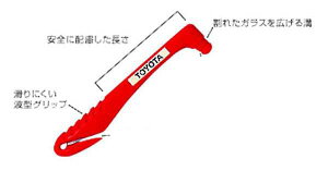 『アクア』 純正 NHP10 レスキューマン3 ハンマー&カッター パーツ トヨタ純正部品 緊急時 脱出 安心 aqua オプション アクセサリー 用品