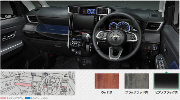 楽天市場】MODELLISTA インテリアパネルセット ピアノブラック調 D2551 