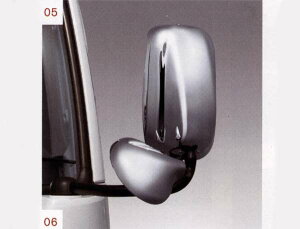 『NT450アトラス』 純正 FBA5W メッキミラーカバー 標準アンダーミラー用 左右セット(写真上部) パーツ 日産純正部品 ドアミラーカバー サイドミラーカバー カスタム オプション アクセサリ