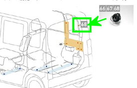 『ウェイク』 純正 LA700S LA710S ユーティリティフックC（1個） パーツ ダイハツ純正部品 固定 オプション アクセサリー 用品
