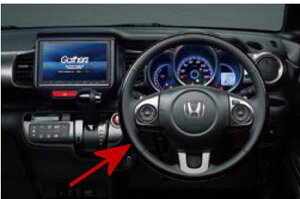 『NBOX SLASH』 純正 JF1 JF2 ステアリングホイール 本革×ピアノブラックコンビ パーツ ホンダ純正部品 オプション アクセサリー 用品