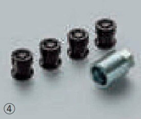 『NONE』 純正 JG3 JG4 アルミホイール用ホイールロックナット ※ブラック/キャップタイプ4個セット（マックガード社製） パーツ ホンダ純正部品 盗難防止 セキュリティー オプション アクセサリー 用品