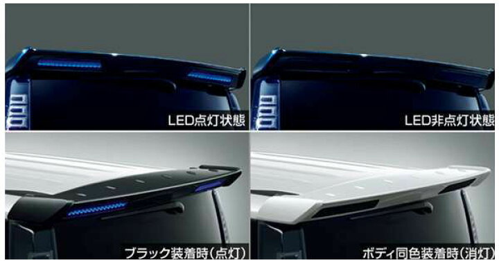 楽天市場】ヴォクシー リヤスポイラー（LED付）（除くHYBRID ZS、ZS用 