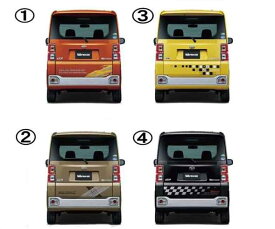 『ウェイク』 純正 LA700S バックドアストライプ パーツ ダイハツ純正部品 wake オプション アクセサリー 用品