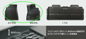 『ヴォクシー』 純正 ZWR90 MZRA90 スノー・レジャー用フロアマット(縁高タイプ) パーツ トヨタ純正部品 フロアカーペット カーマット カーペットマット オプション アクセサリー 用品