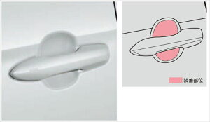 『ランディ』 純正 ZWR90C ZWR95C MZRA90C MZRA95C ドアハンドルプロテクションフィルム ※フロント・リヤ各2枚 パーツ スズキ純正部品 オプション アクセサリー 用品