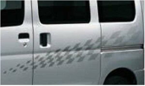 『サンバーバン』 純正 S321B S331B S321Q S331Q サイドストライプ(チェッカー) パーツ スバル純正部品 メッキ オプション アクセサリー 用品