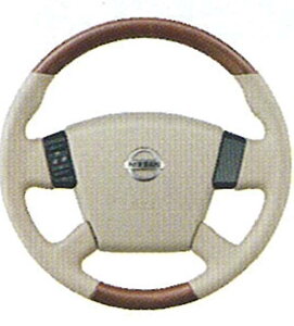 『ティアナ』 純正 PJ31 J31 TNJ3 木目調本革コンビステアリング パーツ 日産純正部品 ハンドル 革巻き TEANA オプション アクセサリー 用品