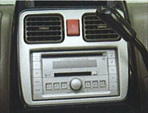 『シボレーMW』 純正 ME34 インパネセンターガーニッシュ(シルバー) パーツ スズキ純正部品 内装パネル センターパネル オーディオパネル Chevroletmw オプション アクセサリー 用品