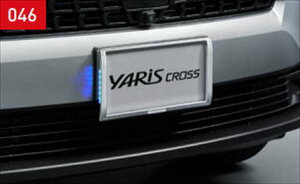 『ヤリス クロス』 純正 MXPJ10 MXPB10 LEDサイドライト(ナンバーフレーム付) パーツ トヨタ純正部品 ナンバープレートリム ナンバーリム ナンバー枠 オプション アクセサリー 用品