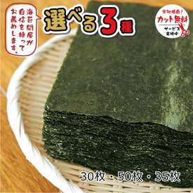 焼き海苔 選べる3種 有明50枚 上級30枚 千葉35枚 カット無料 わけあり 有明産 千葉産 焼海苔 やきのり 焼のり 訳あり 送料無料