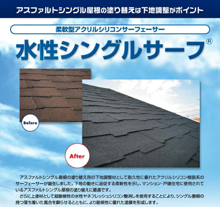 楽天市場】【送料無料】水性シングルサーフ(各色:淡)15kg<エスケー化研>柔軟型アクリルシリコンサフェーサー : スズキペイント 楽天市場店 楽天市場】【送料無料】水性シングルサーフ(各色:淡)15kg<エスケー化研>柔軟型アクリルシリコンサフェーサー : スズキペイント 楽天市場店