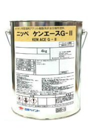 【送料無料】ケンエースG-2（ブラック：艶消）屋内外部塗料：4kg＜日本ペイント＞