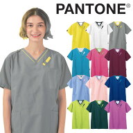 スクラブ 白衣 医療用 おしゃれ フォーク PANTONE 医療用 バイカラー ツートーン 7042SC | ユニフォーム …