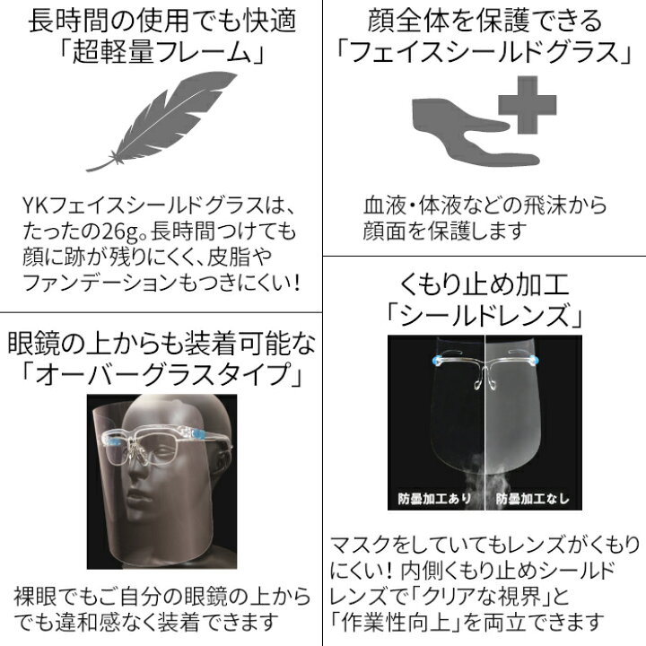 楽天市場】山本光学 フェイスシールド 医療用 日本製 眼鏡型 メガネ めがね グラスシールド フェイスガード YAMAMOTO YF-800L 軽量 眼鏡の上から シールド交換可能 製造業用 : 制服専科 楽天市場】山本光学 フェイスシールド 医療用 日本製 眼鏡型 メガネ めがね グラスシールド フェイスガード YAMAMOTO YF-800L 軽量 眼鏡の上から シールド交換可能 製造業用 : 制服専科