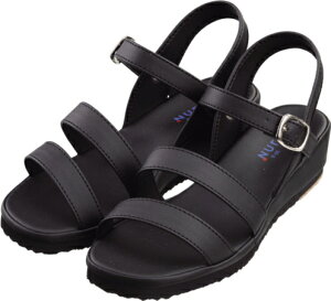 富士ゴムナース ナースシューズ オフィス サンダル 黒 人気の軽量タイプ 疲れにくい| ナース服 靴 制服 ナースサンダル 看護師 疲れない 立ち仕事 医療用シューズ オフィスサンダル 病院 ナ