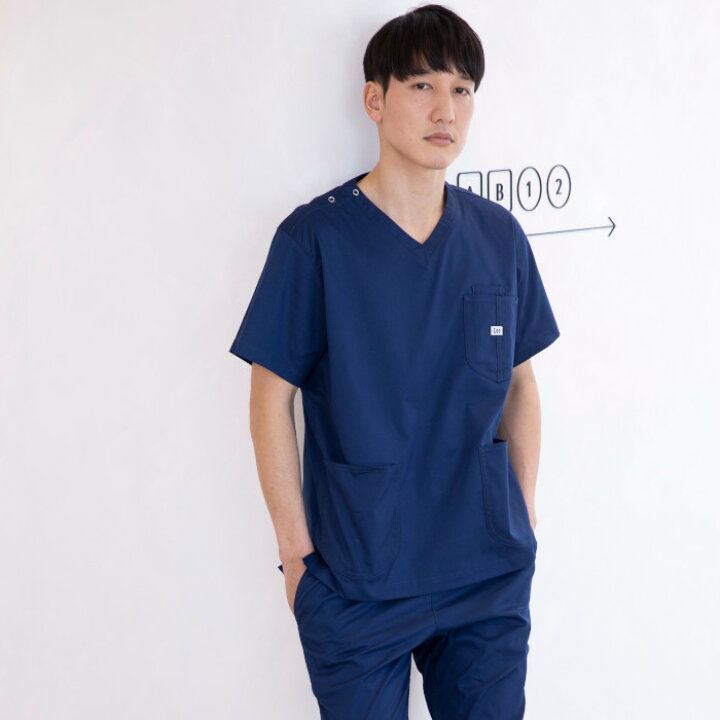 楽天市場 スクラブ Lee リー 白衣 医療用 ストレッチ おしゃれ かっこいい 抗菌防臭 男性 女性 半袖 メンズ レディース ユニフォーム 病院 制服 手術着 男女兼用 ユニホーム 医師 男性用 女性用 大きいサイズ 看護師 ナース服 医療 介護服 制服専科