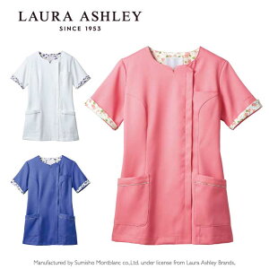 ローラアシュレイ スクラブ 白衣 ナース ジャケット おしゃれ かわいい 看護師 医療 チュニック レディース LW611