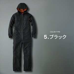 中綿入り 防寒ツナギ ウインパツナギ GE-781 メンズ 作業着 作業服 つなぎ 防寒服 フード付き カバーオール 防風 撥水 保温性 中わた 冬用 アウター グレイスエンジニアーズ 大きいサイズ対応