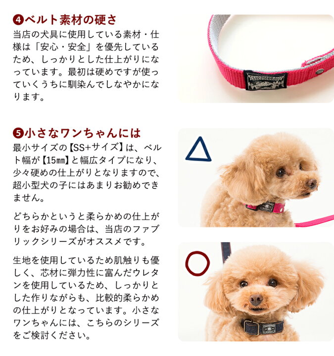 楽天市場 日本製 犬 首輪 日本製 ダブルリング 小型犬 中型犬 大型犬 サイズ調節可 雨の日 アウトドア 速乾 おしゃれ かわいい 名入れ カラフルベーシックの首輪 犬猫の首輪店 すず首輪製作工房