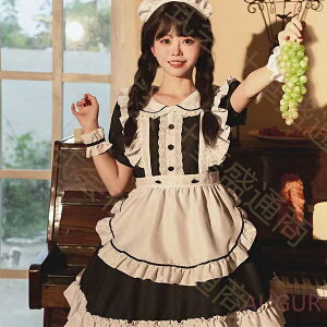 メイド服 6点セット コスプレ 可愛い 女の子 レディース メンズ 半袖 ロリータ ワンピース 黒 ピンク ハロウィン 大きいサイズ 定番 S-2XL 男性ウケ バレンタイン かわいい コスチューム 頭飾