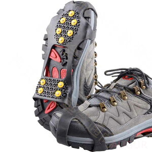 アイゼン スノースパイク 簡易アイゼン 軽アイゼン チェーン スパイク 滑り止め チェーンスパイク 靴底用滑り止め 簡単装着 収納袋付 登山 雪山 磯釣り 沢登り トレッキング おしゃれ コン