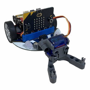 micro:bit�p ���{�b�g�J�[ Cutebot V3 �O���b�p�[�E�A�[����micro:bit�t
