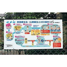 救急蘇生法パネル 心肺蘇生法＋AEDの使い方