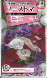 花種子 ユーストマ「パーティーミックス」　30粒（タキイ種苗）　【送料込み】トルコキキョウ／トルコギキョウ／リシアンサス