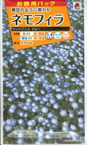 【お徳用】花種子 ネモフィラ「インシグニス ブルー」 5ml(約750本分)(タキイ種苗) 【送料込み】インシグニスブルー 瑠璃唐草 るりからくさ ルリカラクサ FZZ779