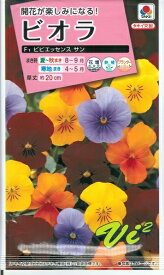 花種子　『タキイ種苗』　ビオラ　ビビエッセンスサン　0.2ml袋詰　(約80本分)　【送料込み】
