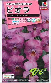 花種子　『タキイ種苗』　ビオラ　ビビ　ピンクアンティーク　0.2ml袋詰め　【送料込み】