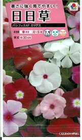 花種子　『　タキイ種苗　』　日々草(パシフィカXP　ミックス)　60粒袋詰　【　送料込み　】