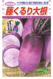 野菜種子　『松永種苗』　紫ダイコンたね　藤くるり大根　2ml詰／10ml詰／20ml詰／2dl詰　【送料込み】
