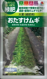 野菜種子　『タキイ種苗』　大麦種子(緑肥用)　おたすけムギ　60ml袋詰　(約6分)　【送料込み】　雑草抑制　地温抑制　乾燥防止