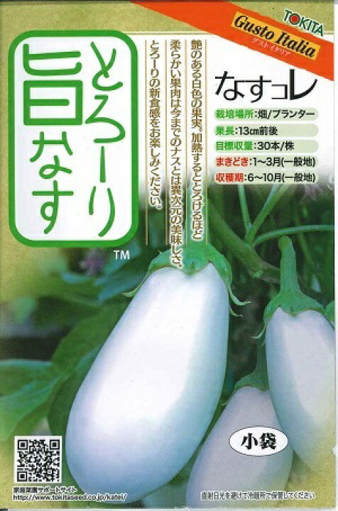楽天市場 野菜種子 トキタ種苗 ナス種子 とろーり旨なす ２０粒 送料込み 鈴乃園 楽天市場店
