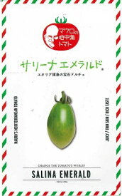 野菜種子 中玉トマト「マウロの地中海トマト サリーナエメラルド」　 8粒（パイオニアエコサイエンス）【送料込み】