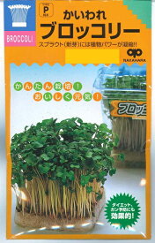 野菜種子 スプラウト「かいわれブロッコリ－」　25ml（中原採種場）　【送料込み】スプラウト 新芽 緑花椰菜 みどりはなやさい 芽花椰菜 めはなやさい 抗酸化物質