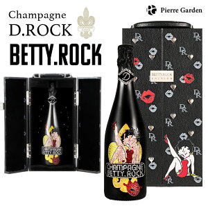 シャンパンD.ROCK BETTY.ROCK BLACK ベティブープ ベティちゃん ベティロック シャンパン ディーロック ボトル 高級シャンパン お酒 BETTYROCK ドンペリ ギフト プレゼント かわいい おしゃれ 手土産