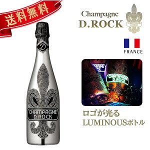 光る ディーロック D.ROCK BLANC DE BLANCS LUMINOUS ブラン ド ブラン ルミナス 750ml かわいい お酒 シャンパン ブランドブラン シャンパーニュ 高級シャンパン 誕生日プレゼント ギフト プレゼント