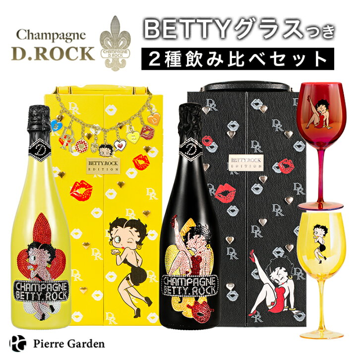楽天市場】シャンパンD.ROCK ベティロック BETTY.ROCK BLACK YELLOW  