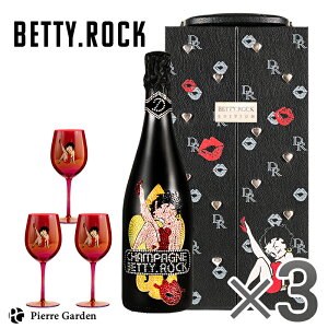 �y���K�i�z�V�����p��D.ROCK BETTY.ROCK BLACK 750ml 12% �O���X�� 3�{�Z�b�g �x�e�B�u�[�v �x�e�B���b�N �f�B�[���b�N �u���b�N �{�g�� �����V�����p�� PierreGarden